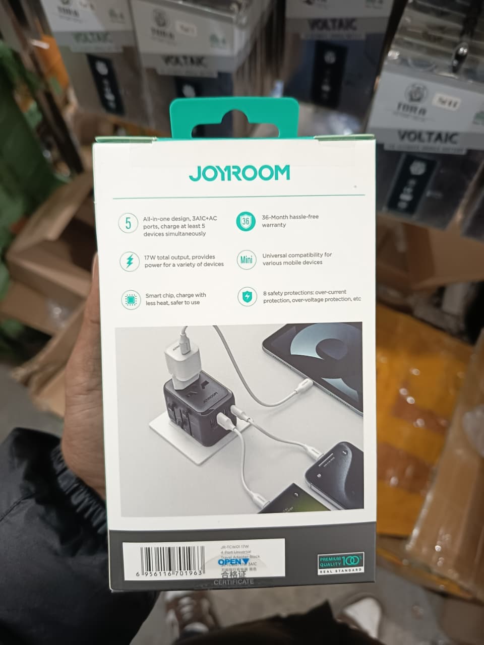 JOYROOM 17W 4-Port Universal Travel Adapter (JR-TCW01)
